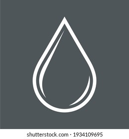 Water Drop Droplet Raindrop Icon Illustration Cut