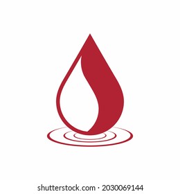 Water drop, droplet. Raindrop icon illustration cut