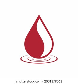 Water drop, droplet. Raindrop icon illustration cut