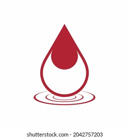 Water drop, droplet. Raindrop icon quality vector illustration cut
