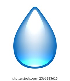 Water drop. Water drops isolated on white background. Vector clipart.