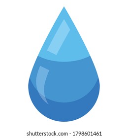 Water Drop Dry Cleaning Icon Isometric Stock Vector (Royalty Free ...