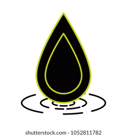water drop ecology icon