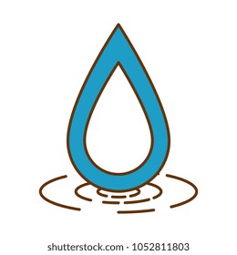 water drop ecology icon