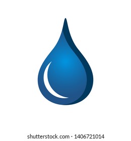 Water Drop Emblem. Water droplet Logo design vector template.
Aqua drop technology eco mineral natural Logotype concept icon.