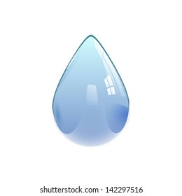 Water drop, eps10 vector