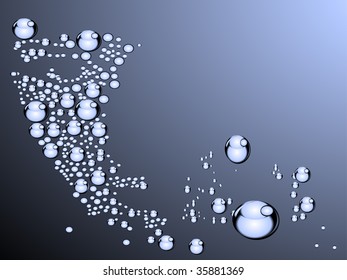 water drop face
