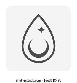 Diseño de conjunto de iconos de vectores de agua y agua abstracta y de tratamiento de agua.
