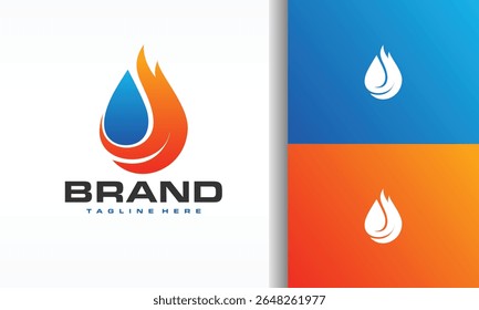 The Water Drop Flame Logo