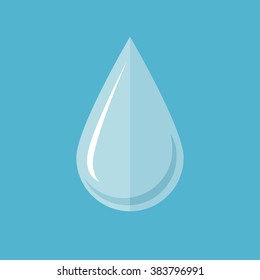 Water drop In flat design