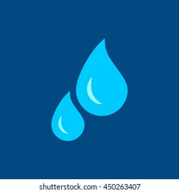 Water Drop Flat Icon