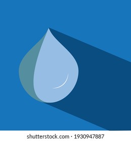Water drop FLAT shadow design 
