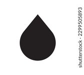 Water drop flat sign design. Petroleum vector icon. Oil drop icon. Ink drop icon. Teardrop symbol. Drop pictogram. UX UI icon
