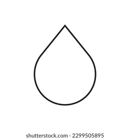Water drop flat sign design. Petroleum vector icon. Oil drop icon. Ink drop icon. Teardrop symbol. Drop pictogram. UX UI icon
