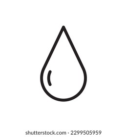 Water drop flat sign design. Petroleum vector icon. Oil drop icon. Ink drop icon. Teardrop symbol. Drop pictogram. UX UI icon