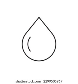 Water drop flat sign design. Petroleum vector icon. Oil drop icon. Ink drop icon. Teardrop symbol. Drop pictogram. UX UI icon