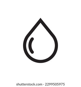 Water drop flat sign design. Petroleum vector icon. Oil drop icon. Ink drop icon. Teardrop symbol. Drop pictogram. UX UI icon