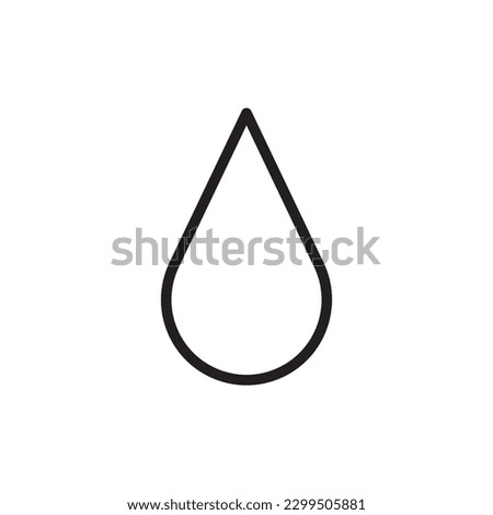 Water drop flat sign design. Petroleum vector icon. Oil drop icon. Ink drop icon. Teardrop symbol. Drop pictogram. UX UI icon