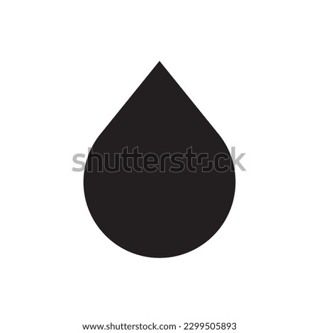 Water drop flat sign design. Petroleum vector icon. Oil drop icon. Ink drop icon. Teardrop symbol. Drop pictogram. UX UI icon
