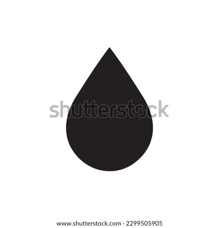 Water drop flat sign design. Petroleum vector icon. Oil drop icon. Ink drop icon. Teardrop symbol. Drop pictogram. UX UI icon