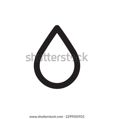 Water drop flat sign design. Petroleum vector icon. Oil drop icon. Ink drop icon. Teardrop symbol. Drop pictogram. UX UI icon