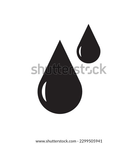 Water drop flat sign design. Petroleum vector icon. Oil drop icon. Ink drop icon. Teardrop symbol. Drop pictogram. UX UI icon