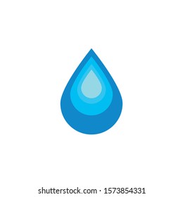 water drop flat style icon vector illustration design