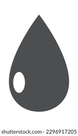 Water drop glyph icon Moisturizing. Vector illustration