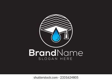 Water Drop grad Logo design vector template