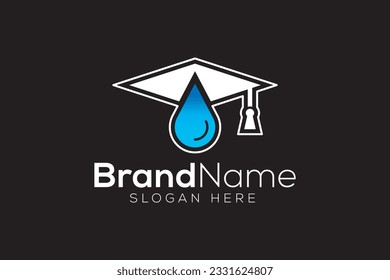 Water Drop grad Logo design vector template