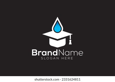 Water Drop grad Logo design vector template