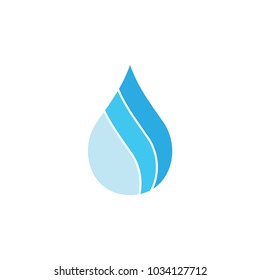 water drop gradient logo vector