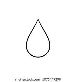 Water drop hand drawn outline doodle icon. Clear fresh water drop vector sketch illustration for print, web, mobile and infographics isolated on white background.