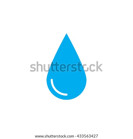 Water Drop Icon Stock Vector (Royalty Free) 433563427 - Shutterstock