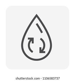 Water drop icon, 48x48 pixel perfect and editable stroke.