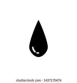 Water drop icon. Abstract design symbol