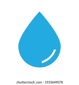 water drop icon with blue