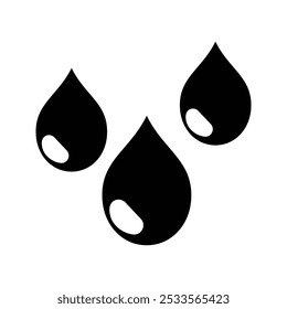 water drop icon. blue water drops vector icons set isolated on white background.