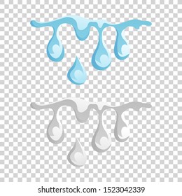 Water And Drop Icon - Blue wave and water splashe, wavy symbol of nature in motion vector Illustrations.