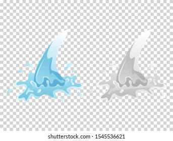 Water And Drop Icon - Blue wave and water splashe, wavy symbol of nature in motion vector Illustrations.