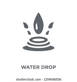 Water drop icon. Water drop design concept from  collection. Simple element vector illustration on white background.