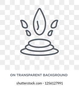 Water drop icon. Water drop design concept from  collection. Simple element vector illustration on transparent background.