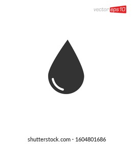 Water Drop Icon Design Illustration