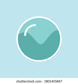 diseño de icono de caída de agua con forma redonda