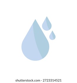 Ilustración aislada de la Plantilla del diseño del icono de la gota de agua