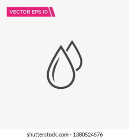 Water Drop Icon Design, Vector EPS10