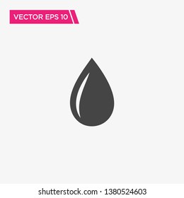 Water Drop Icon Design, Vector EPS10