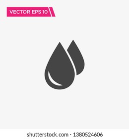 Water Drop Icon Design, Vector EPS10