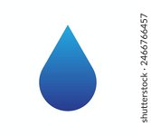 
Water drop icon, Water droplet symbol, Minimalistic drop icon set design. 