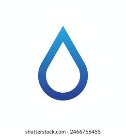 
Water drop icon, Water droplet symbol, Minimalistic drop icon set design. 